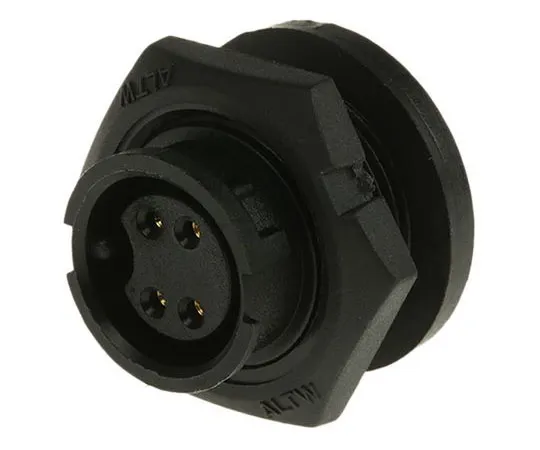 63-8014-16　Amphenol BD Series Panel Mount Connector, 4 contacts Socket　BD-04PMFS-LC7001