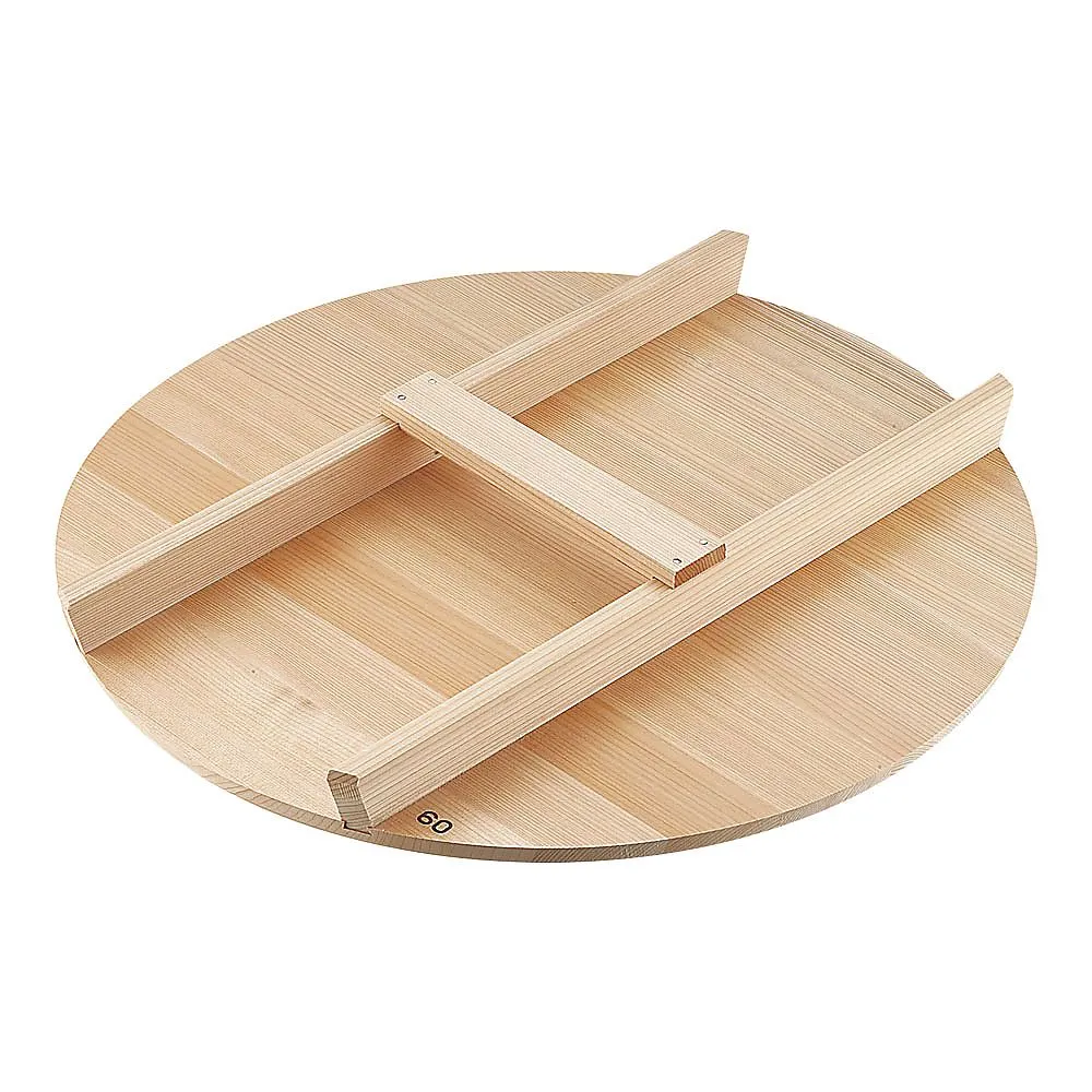 62-6342-34　Thick Spanish Mackerel H-Type Handle for Wooden Lid 60 cm