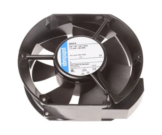 63-7966-04　ebm-papst 6400 Series Axial Fan, 150 x 172 x 51mm, 410m³/h, 17W, 24 V dc, IP68　6424U