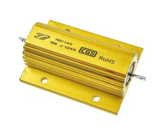 63-7758-63　TE Connectivity HSC100 Series Aluminium Housed Solder Lug Wire Wound Panel Mount Resistor, 1.5Ω ±5% 100W　HSC1001R5J