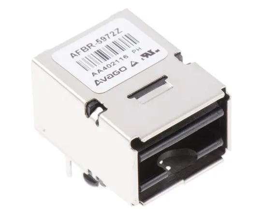 63-8002-04　Broadcom AFBR-5972Z Fibre Optic Transceiver, 100Mbit/s, 650Nm 8-Pin　AFBR-5972Z