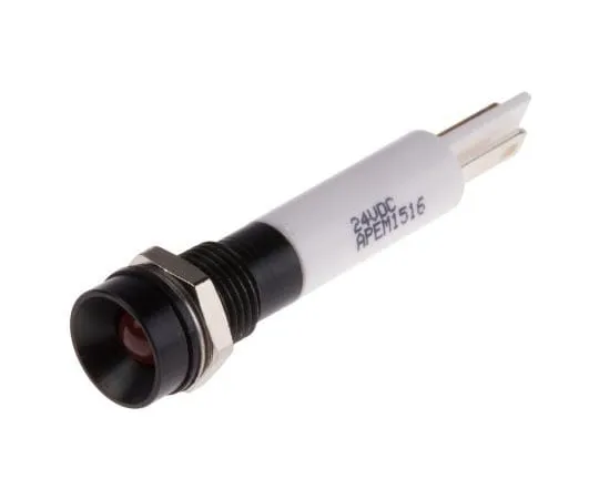 63-8040-07　RS PRO Orange Indicator, 21.6 → 26.4 V dc, 8mm Mounting Hole Size, Solder Lug Termination, IP67　843-2480