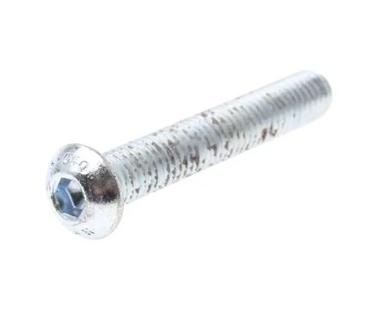 63-8028-35　RS PRO M8 x 50mm Hex Socket Button Screw Bright Zinc Plated Steel　822-9215