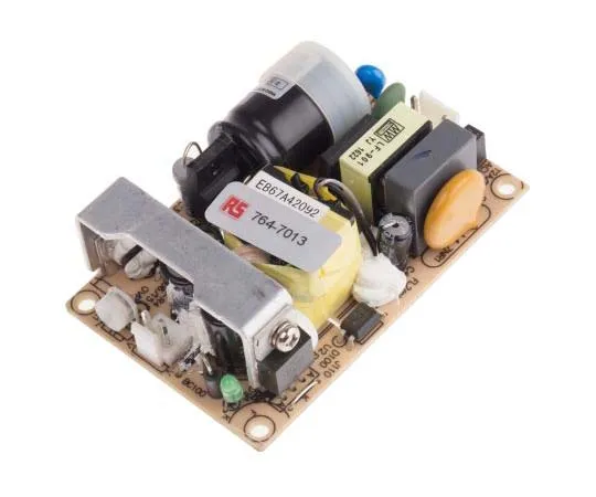 63-7819-24　Mean Well 36W 1 Output Embedded Switch Mode Power Supply SMPS, 2.4A, 15V dc Open Frame　EPS-35-15