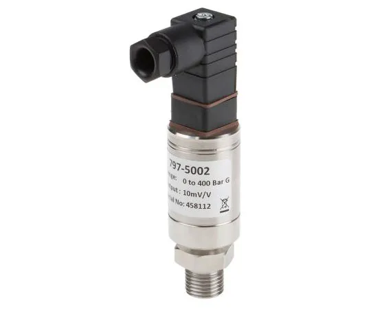 63-7996-64　RS PRO Gauge for Air, Gas, Hydraulic Fluid, Liquid, Water Pressure Sensor, 400bar Max Pressure Reading , 3 → 12　797-5002