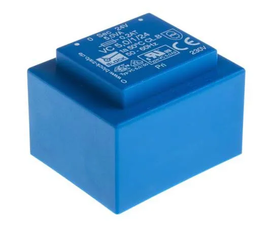 63-7770-60　24V ac 1 Output Through Hole PCB Transformer, 5VA　VC 5,0/1/24