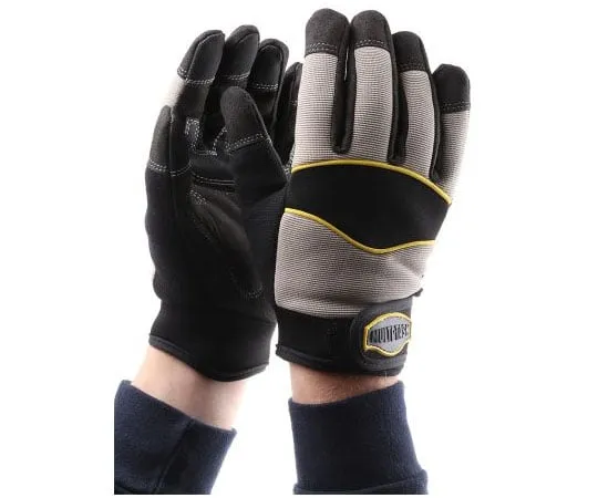 63-7964-17　BM Polyco Multi-Task 5 Leather, Nylon, Spandex General Purpose Gloves, size 10, Black　MT5/10