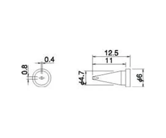62-3409-32　［Discontinued］Bit D Type For HS-50　HS50D01