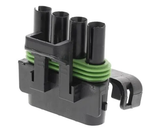 63-8001-14　Delphi Weather-Pack Series, 1 Row 4 Way Cable Mount Socket Connector, with Crimp Termination Method　12020832