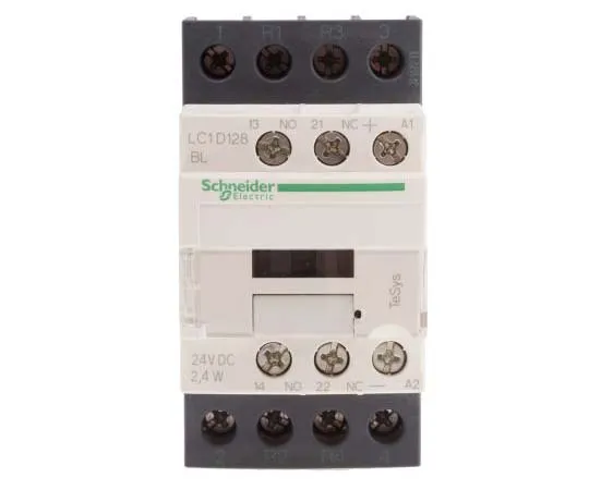 63-7791-24　Schneider Electric 4 Pole Contactor, 25 A, 24 V dc Coil, TeSys D, 2NO/2NC　LC1D128BL