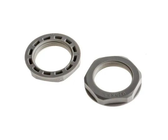 63-8029-25　RS PRO Grey Nylon 66 Cable Gland Locknut, M25 Thread, IP68　822-9808