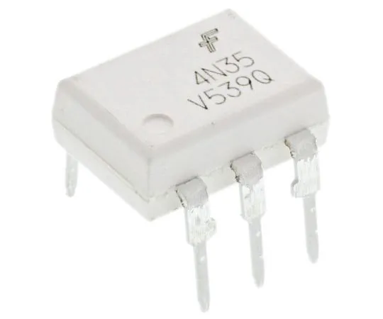 63-8006-38　ON Semiconductor, 4N35VM DC Input Transistor Output Optocoupler, Through Hole, 6-Pin DIP　4N35VM