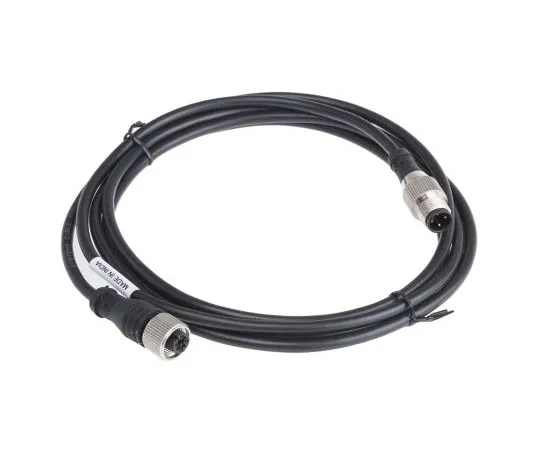 63-8053-40　RS PRO Straight M12 to Straight M12 Cable assembly, 4 Core 2m Cable　877-1198