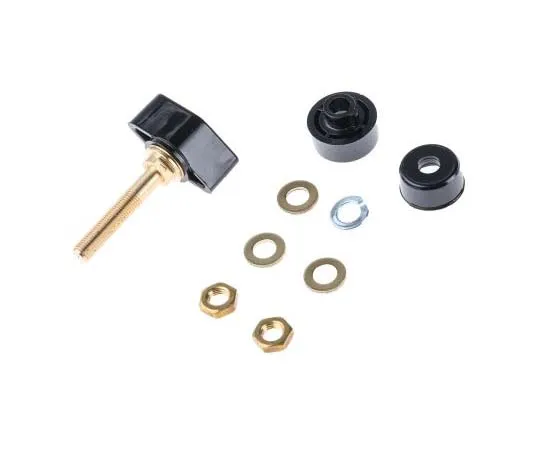 63-7802-71　Schutzinger 4mm Black Terminal Post, 1kV, 63A, M6 x 0.75 Thread　POL 631 / SW