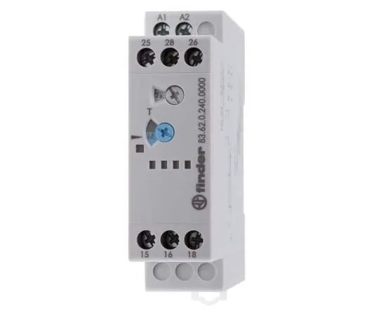 63-7810-30　Finder Power OFF Delay Single Timer Relay, 0.05-180 s, SPDT, 2 Contacts, DPDT, 24 → 240 V ac/dc　83.62.0.240.0000