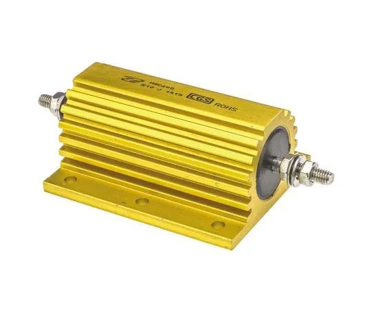 63-7758-75　TE Connectivity HSC200 Series Aluminium Ho***d Stud Wire Wound Panel Mount Resistor, 100mΩ ±5% 200W　HSC200R10J