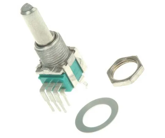 63-7768-17　Alps Electric 2 Gang Rotary Potentiometer with a 6 mm Dia. Shaft, 10kΩ, ±20%, 0.05W, Logarithmic RK09L12D0A1T　RK09L12D0A1T