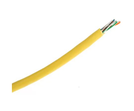 63-8017-28　RS PRO Yellow PVC Cat5e Cable UTP, 50m Unterminated/Unterminated　812-4785