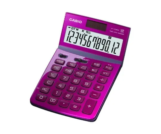 62-1061-99　［Discontinued］CASIO Design Calculator Just Type Pink　JF-Z200PK-N