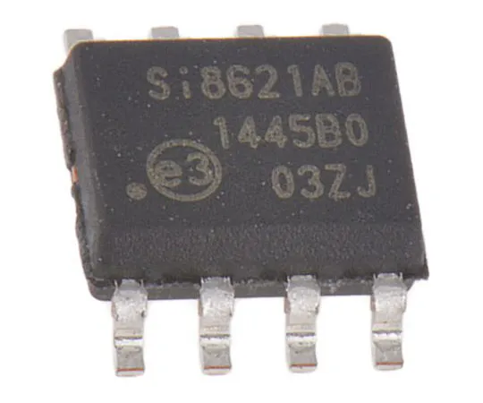 63-8029-72　Si8621AB-B-IS Silicon Labs, PCB SMT, 2-Channel Digital Isolator 1MBps, 2.5 kVrms, 8-Pin SOIC　SI8621AB-B-IS