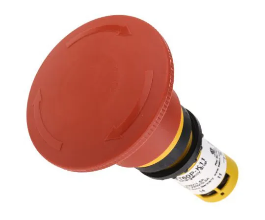 63-7991-14　Eaton, Red, Twist to Reset 60mm Mushroom Head Emergency Button　121612 & C22-PVT60P-K11