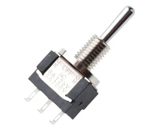 63-8025-39　KNITTER-SWITCH Single Pole Double Throw (SPDT) Toggle Switch, (On)-Off-On, IP67, Panel Mount　MTE 106 H
