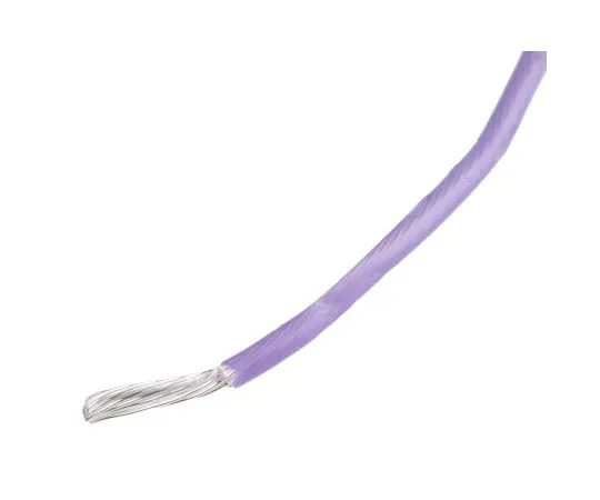 63-8038-14　RS PRO PTFE Equipment Wire 0.6 mm² CSA, Purple 100m Reel　841-7333