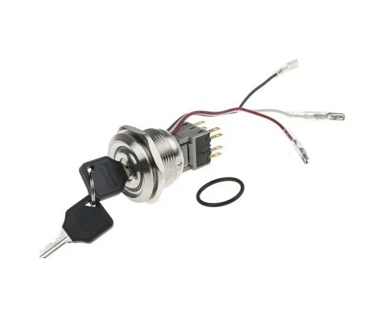 63-8053-74　IP40 Key Switch, Double Pole Double Throw (DPDT), 5 A 2-Way, -20 → +55°C　877-1911