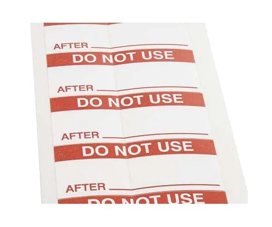 63-7809-35　RS PRO Adhesive Pre-Printed Adhesive Label-Do Not Use-. Quantity: 140　758-8009