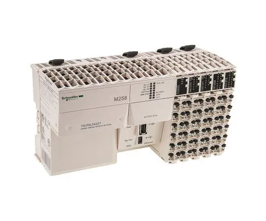 63-7956-83　Schneider Electric Modicon M258 PLC CPU, Ethernet Networking, 128000 Instructions Program Capacity, 26 Inputs, 16　TM258LD42DT