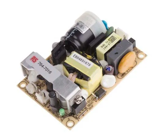 63-7819-25　Mean Well 35W 1 Output Embedded Switch Mode Power Supply SMPS, 4.7A, 7.5V dc Open Frame　EPS-35-7.5