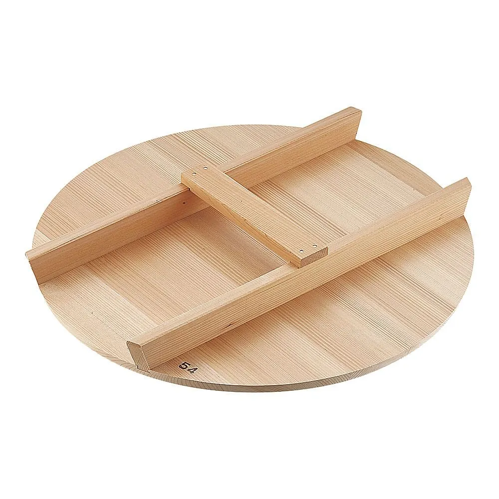 62-6342-33　Thick Spanish Mackerel H-Type Handle for Wooden Lid 54 cm