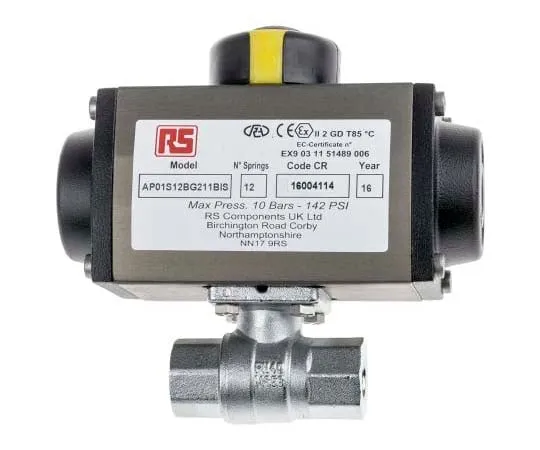 63-7811-47　RS Ball Pneumatic Valve, 1/4 in BSP　760-5598