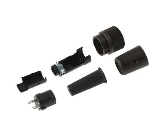 63-7775-37　Binder 678 Series Miniature Cable Mount Connector, 2 contacts Plug　99-0602-00-02