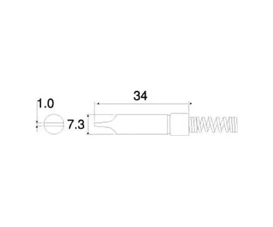 62-3409-13　［Discontinued］Bit (D Type) For HS-11　HS204