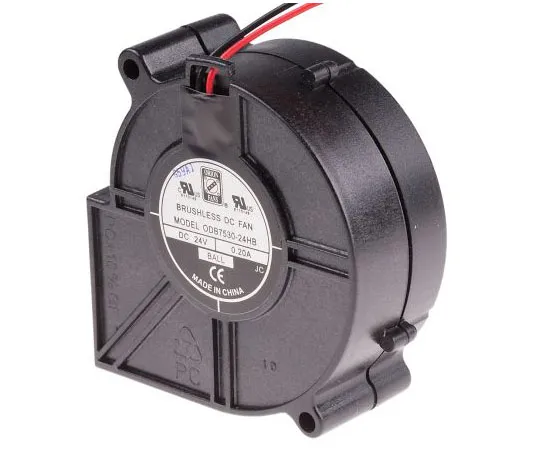 63-7980-47　RS PRO Centrifugal Fan 75 x 75 x 30mm, 16.99m³/h, 24 V dc DC　787-4013