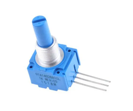 63-7984-79　Bourns 1 Gang Rotary Cermet Potentiometer with a 6.35 mm Dia. Shaft, 1kΩ, ±10%, 2W, Linear 91A1A-B28-A10L　91A1A-B28-A10L