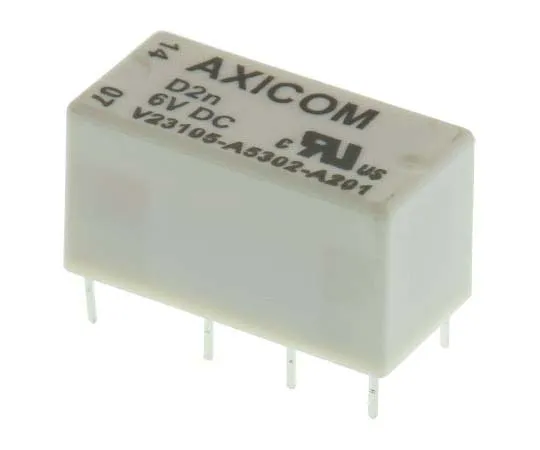 63-7749-97　TE ConnectivityD2n DPDT Non-Latching Relay PCB Mount, 6V dc Coil, 3A　V23105A5302A201