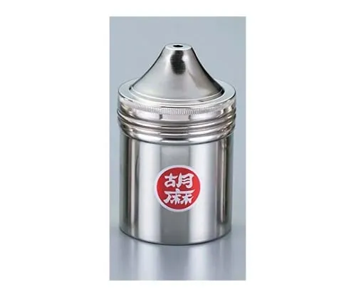 61-6656-71　［Discontinued］Melody 18-8 Seasoning Cans Large Sesame Cans　0727100