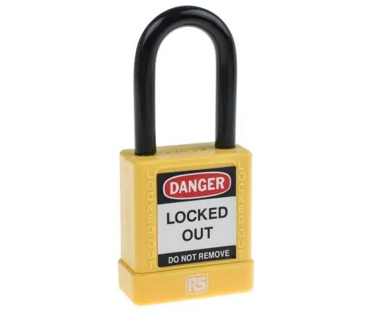 63-8006-85　RS PRO 38mm Aluminium, Steel Key Safety Padlock　805-5487