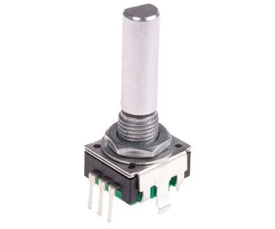 63-7778-37　Bourns 24 Pulse Incremental Mechanical Rotary Encoder with a 6 mm Flat Shaft (Not Indexed)　PEC11R-4225F-S0024