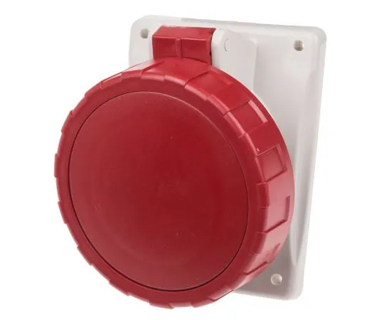 63-7994-72　RS PRO IP66, IP67 Red Panel Mount 3P+E Heavy Duty Power Connector Socket, Rated At 32A, 415 V　795-9892