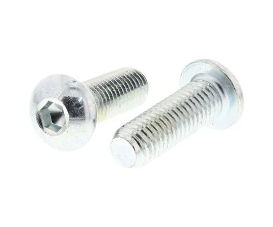 63-8028-38　RS PRO M10 x 30mm Hex Socket Button Screw Bright Zinc Plated Steel　822-9224