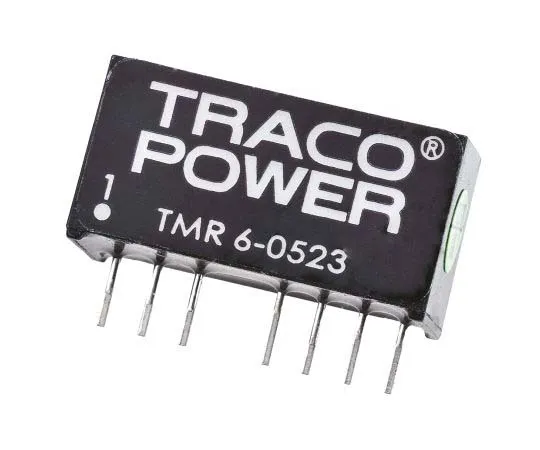63-7805-57　TRACOPOWER TMR 6 6W Isolated DC-DC Converter Through Hole, Voltage in 4.5 → 9 V dc, Voltage out ±15V dc　TMR 6-0523