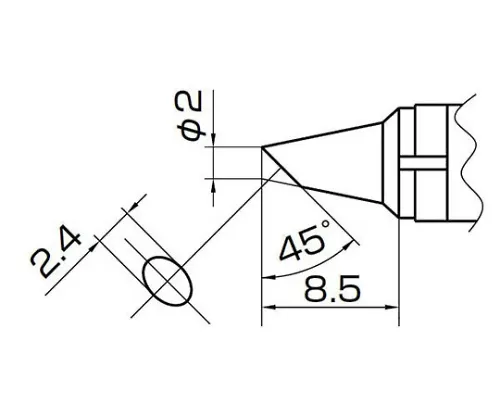 61-4927-98　［Discontinued］2BC Type TrowelTip 938　T10-BC2