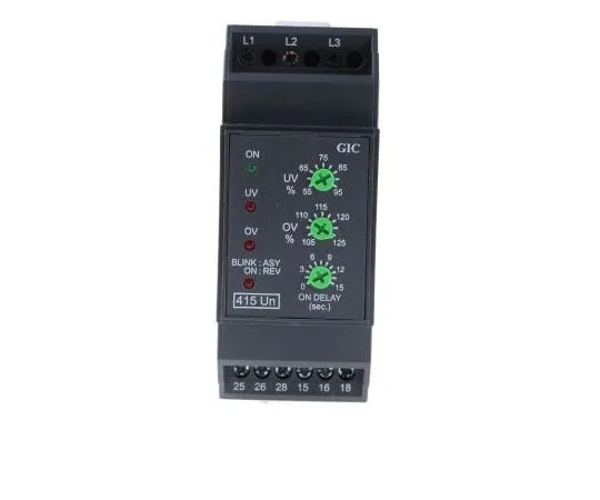 63-7992-10　GIC Voltage Monitoring Relay With DPDT Contacts, 415 V ac, 3 Phase　MG53BH