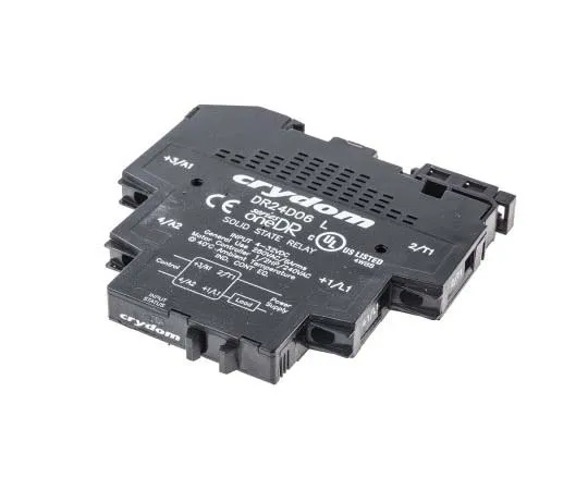 63-7758-44　Sensata / Crydom 6 A rms Solid State Relay, Zero Cross, DIN Rail, 280 V rms Maximum Load　DR24D06