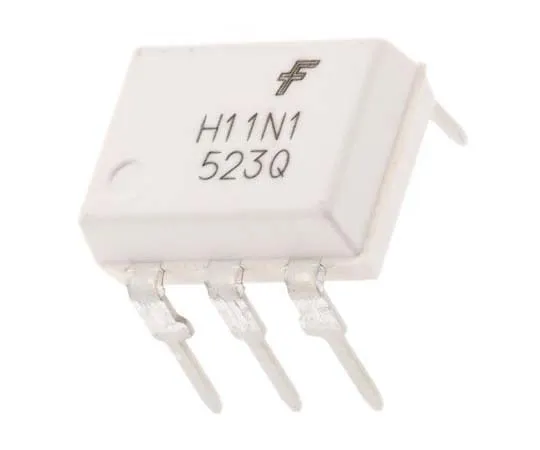 63-7812-50　ON Semiconductor, H11N1M DC Input Schmitt Trigger Output Optocoupler, Through Hole, 6-Pin DIP　H11N1M
