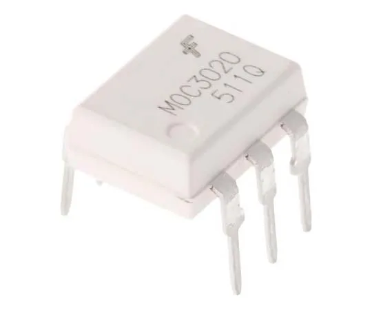 63-7812-36　ON Semiconductor, MOC3020M DC Input Triac Output Optocoupler, Through Hole, 6-Pin DIP　MOC3020M