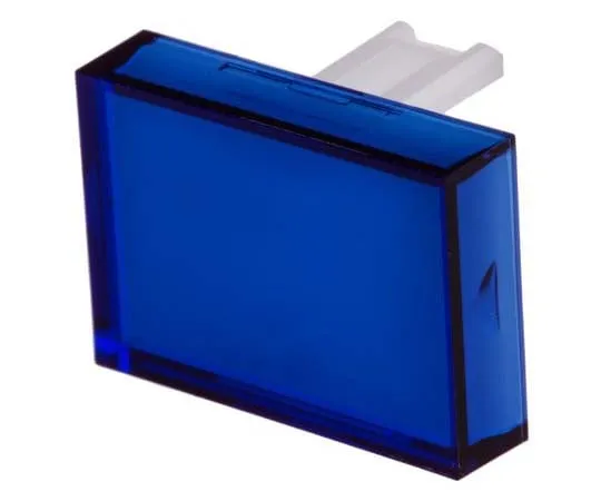 63-7793-65　Blue Rectangular Push Button Lens for *** with SD16 Series　745-2578